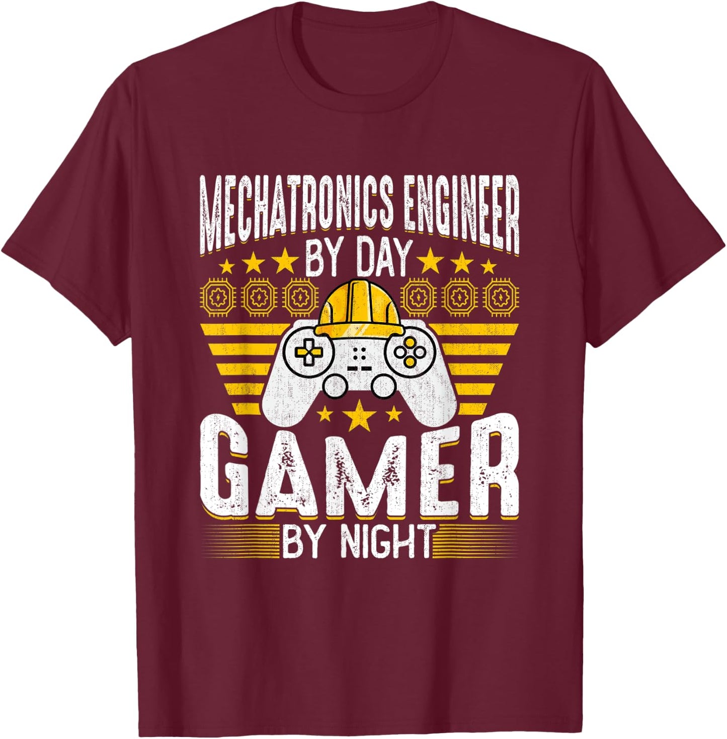 Mechatronics Engineer - Mechatronics Engineering Game Lover T-Shirt - T-Shirt | Maroon