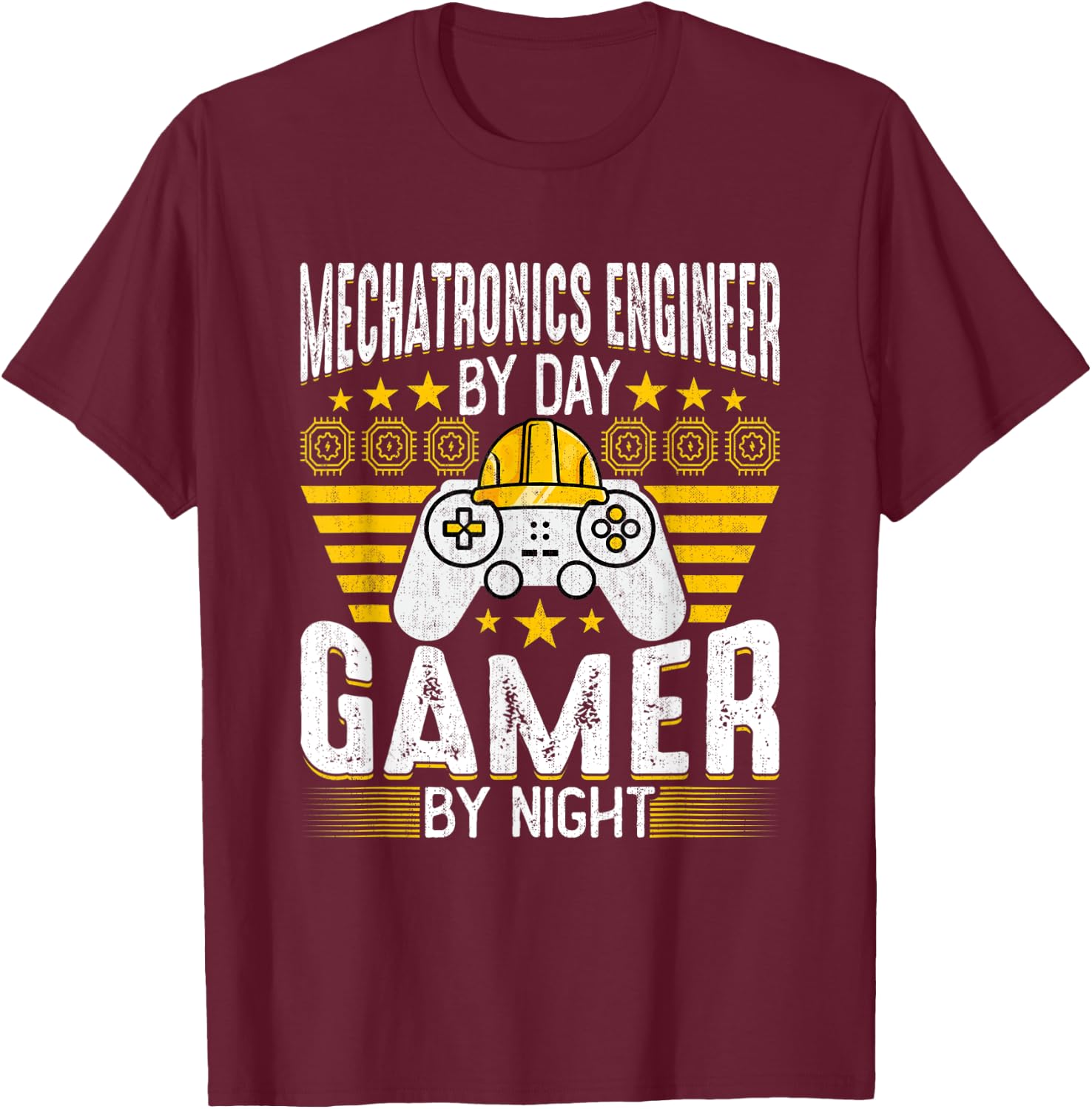 Mechatronics Engineer - Mechatronics Engineering Game Lover T-Shirt - T-Shirt | Maroon