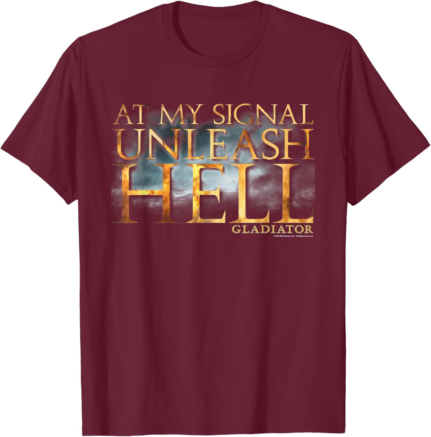 Gladiator Unleash Hell T-Shirt - T-Shirt | Maroon
