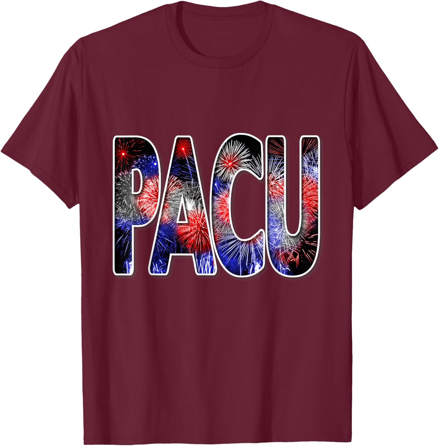 Nurses July 4th Fireworks Patriotic PACU T-Shirt - T-Shirt | Maroon