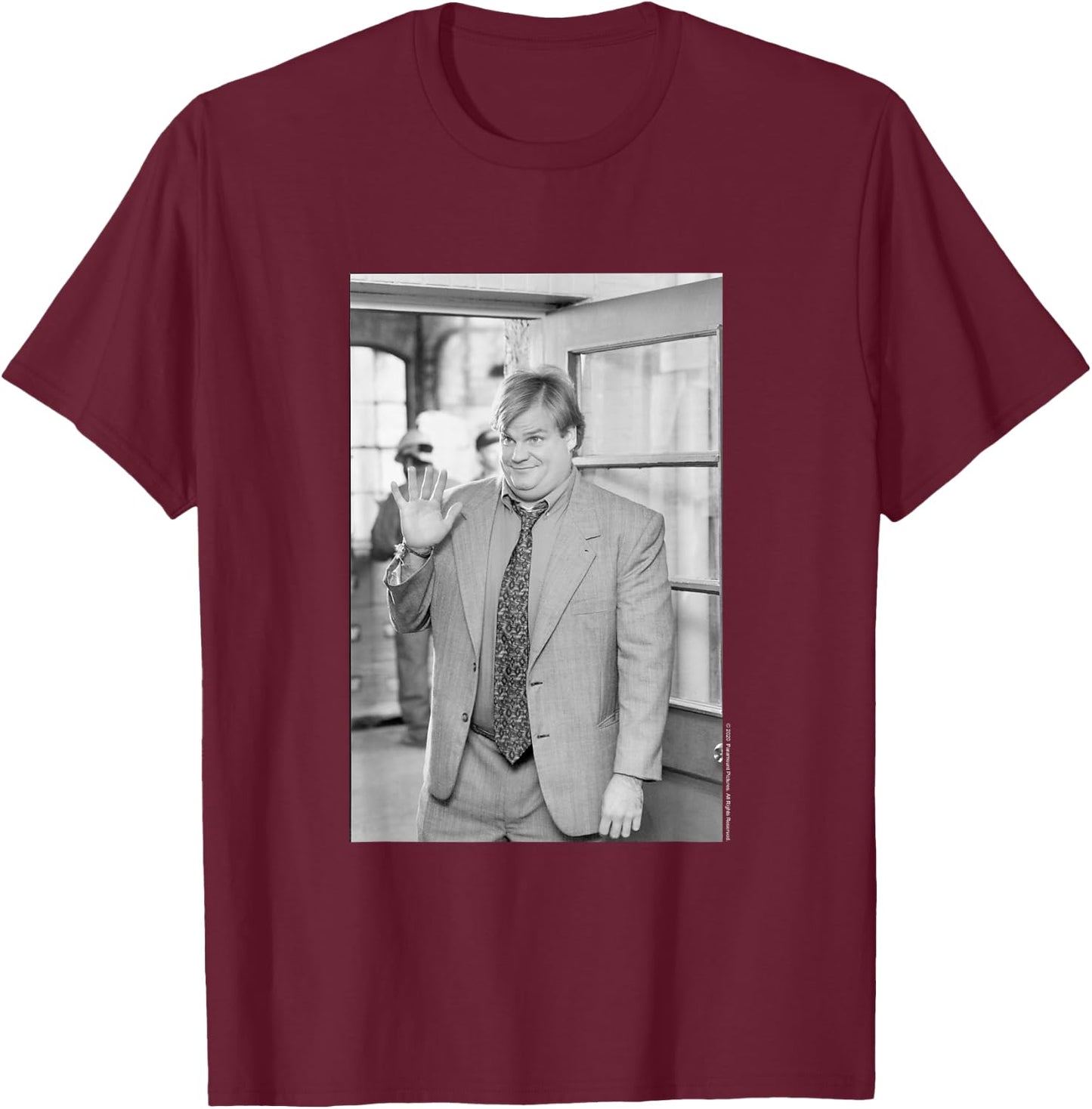 Tommy Boy Wave BW T-Shirt - T-Shirt | Maroon