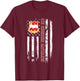 4th Engineer Battalion Veteran USA Flag Veterans Day Xmas Men T-Shirt - T-Shirt | Maroon