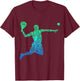 Padel Player Paddleball Men Kids Boys T-Shirt - T-Shirt | Maroon