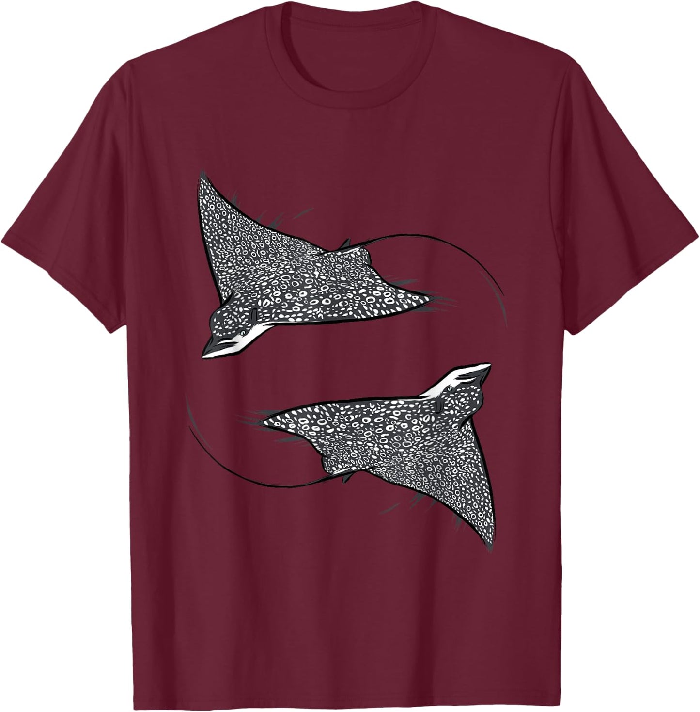 Speckled Eagle Ray T-Shirt - T-Shirt | Maroon