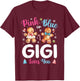 Pink or Blue Gigi Loves You Gender Reveal Christmas T-Shirt - T-Shirt | Maroon
