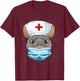 Rat Nurse Practitioner RN Nursing School Graduation T-Shirt - T-Shirt | Maroon