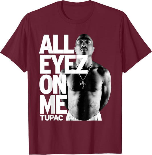 Tupac All Eyez On Me T-Shirt - T-Shirt | Maroon