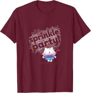 Kids Gabby's Dollhouse Cakey Cat Sprinkle Party T-Shirt - T-Shirt | Maroon