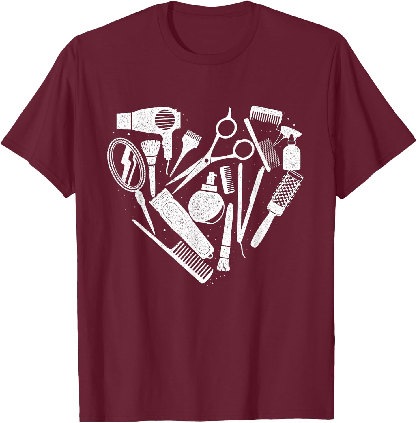 Hairdresser Tools - Hairstylist Beautician Hair Salon Barber T-Shirt - T-Shirt | Maroon