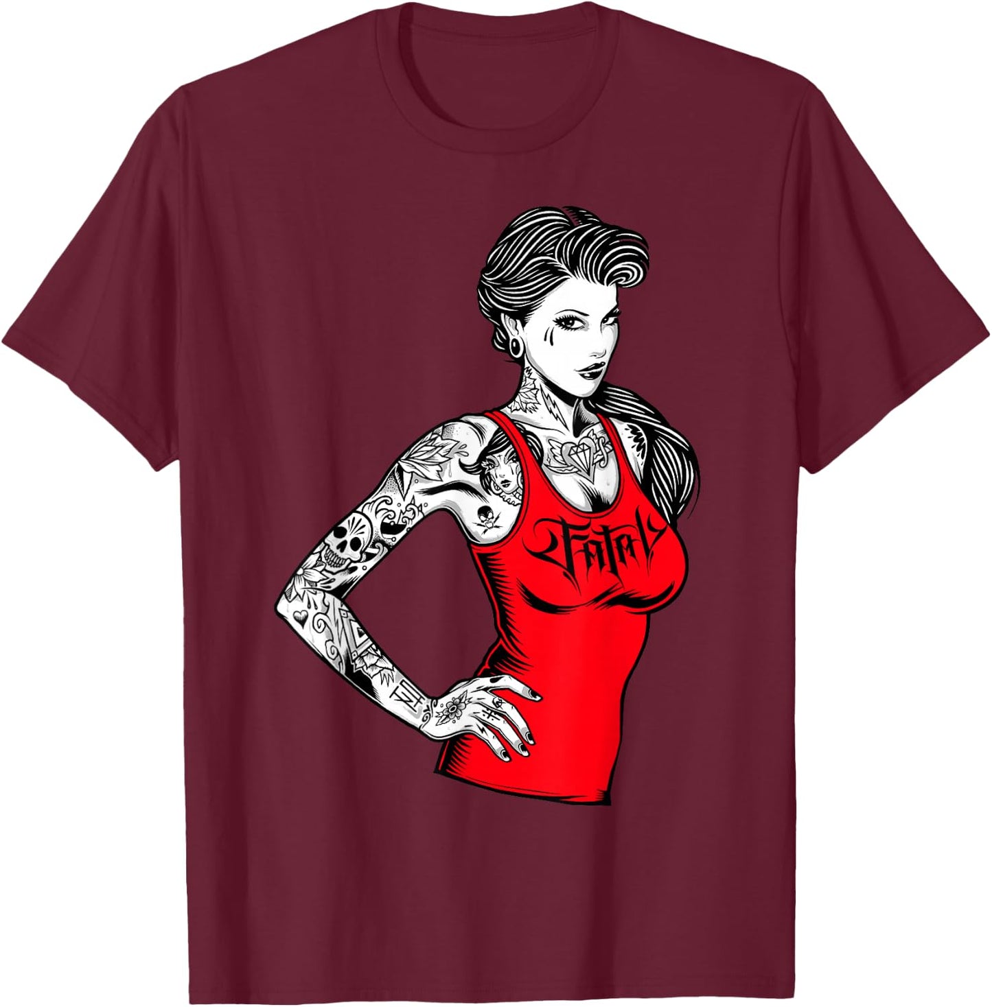 Diamonds T-Shirt - T-Shirt | Maroon