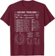 Music Theory Music Teacher Musician Learning School T-Shirt - T-Shirt | Maroon