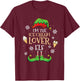 Im The Ice Cream Lover Elf Christmas T-Shirt - T-Shirt | Maroon