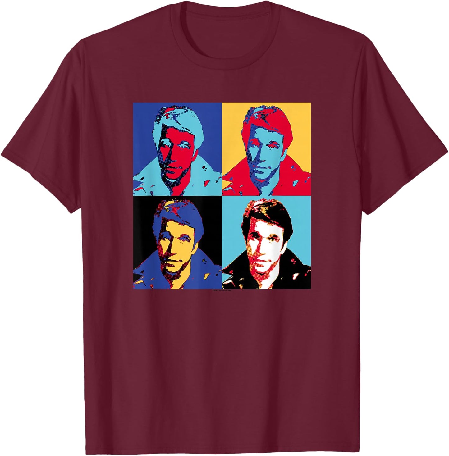 Happy Days Fonz Pop T-Shirt - T-Shirt | Maroon