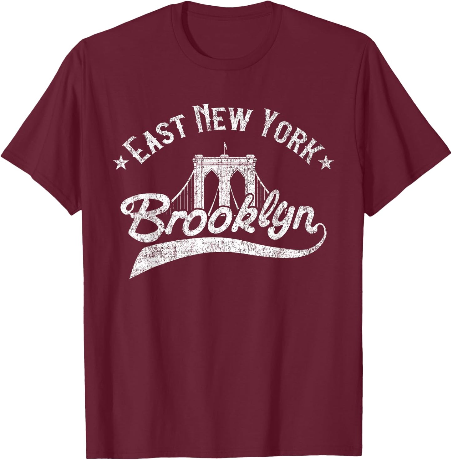 East New York Brooklyn NYC T-Shirt - T-Shirt | Maroon