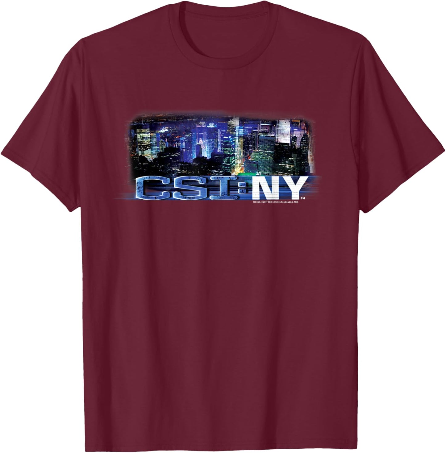 CSI: NY Never Rests T-Shirt - T-Shirt | Maroon