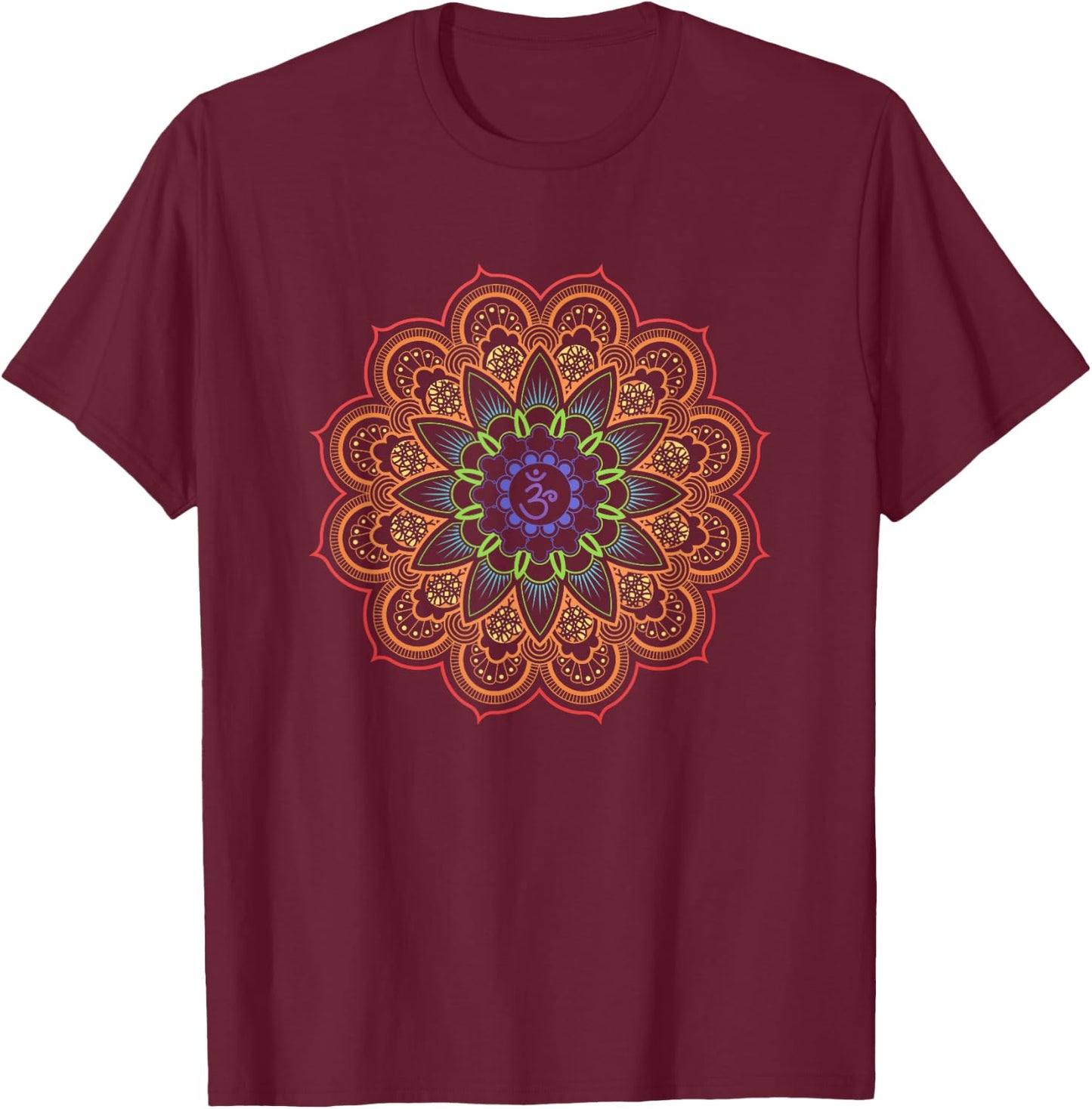 Mandala Symbol Meditations Mandalas Yoga - mandala T-Shirt - T-Shirt | Maroon