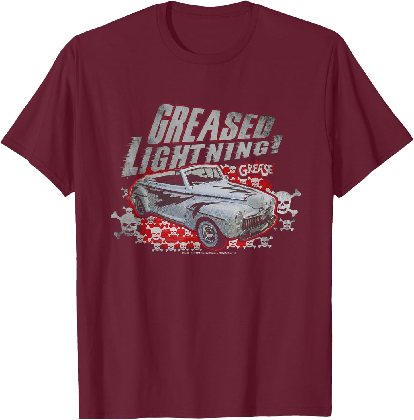 Grease Greased Lightening T-Shirt - T-Shirt | Maroon