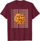 I Love Cookies Chocolate Chip Cookie T-Shirt - T-Shirt | Maroon