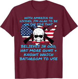 Republican Anti Democrat Funny Political Apparel T-Shirt - T-Shirt | Maroon