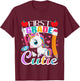 First Grade Cutie - First Day Of School Student Unicorn T-Shirt - T-Shirt | Maroon