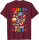 First day Kids Welcome back to School Astronaut Space Pre-k T-Shirt - T-Shirt | Maroon