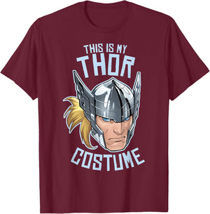 Marvel Avengers Thor Halloween Costume T-Shirt - T-Shirt | Maroon