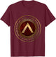 Sparta Battle of Thermopylae Epitaph Spartan History Symbol T-Shirt - T-Shirt | Maroon