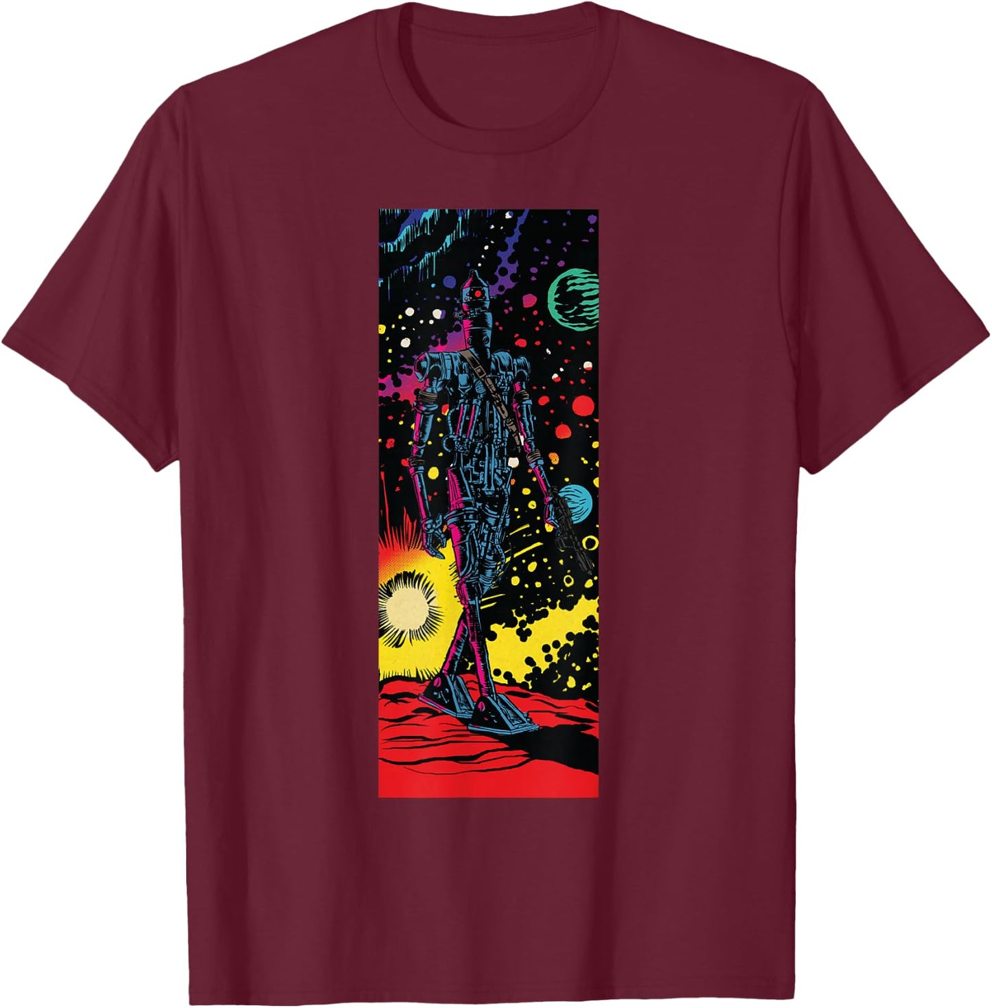 Star Wars IG-88 Comic Book T-Shirt - T-Shirt | Maroon