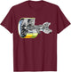 Aircraft Jet Engine Realistic Airplane Pilot Lover Gift T-Shirt - T-Shirt | Maroon