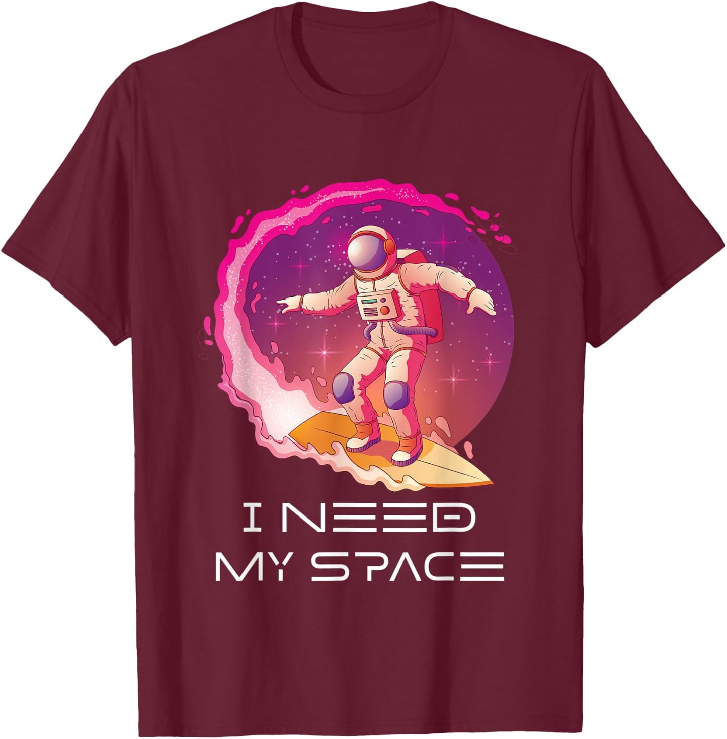 Milky Way Stars T-Shirt - T-Shirt | Maroon