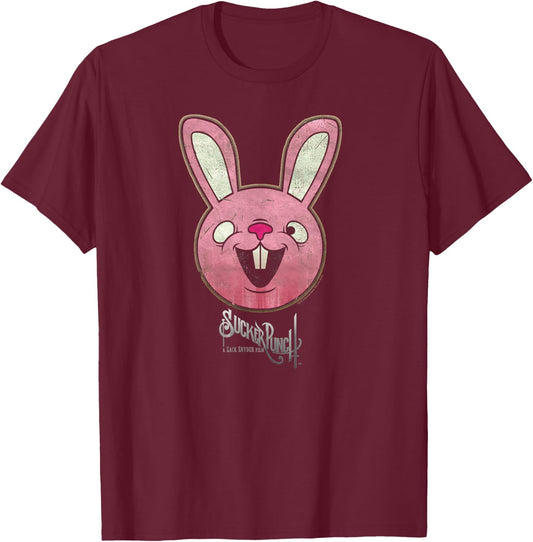 Sucker Punch Pink Bunny T-Shirt - T-Shirt | Maroon