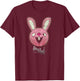 Sucker Punch Pink Bunny T-Shirt - T-Shirt | Maroon
