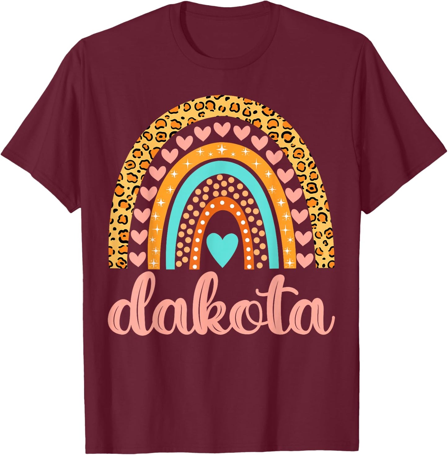 Dakota Dakota Name Birthday Shirt Gift T-Shirt - T-Shirt | Maroon