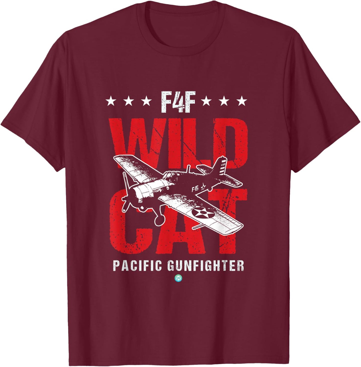 WW2 F4F Wildcat Shirt Vintage Machine Veteran Pilot Gift T-Shirt - T-Shirt | Maroon