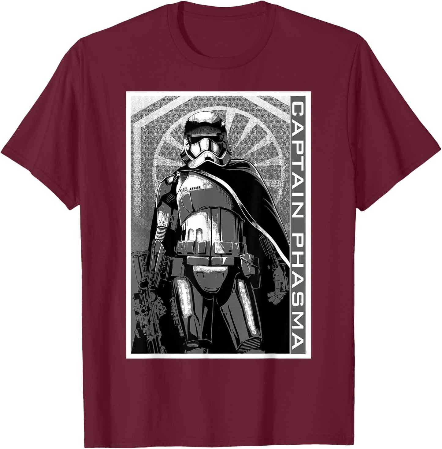 Star Wars Captain Phasma Portrait T-Shirt - T-Shirt | Maroon