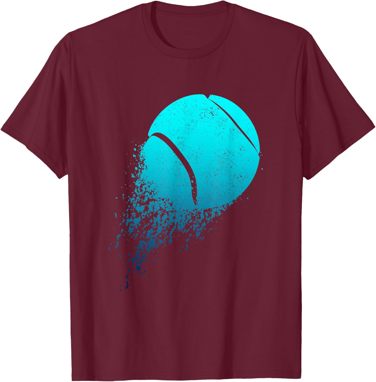 Tennis Player Sport Vintage Men Women Tennis T-Shirt - T-Shirt | Maroon