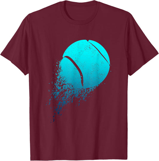 Tennis Player Sport Vintage Men Women Tennis T-Shirt - T-Shirt | Maroon