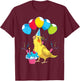 Bird Lover Birthday Party Animal Lover Parrot Cute Cockatiel T-Shirt - T-Shirt | Maroon