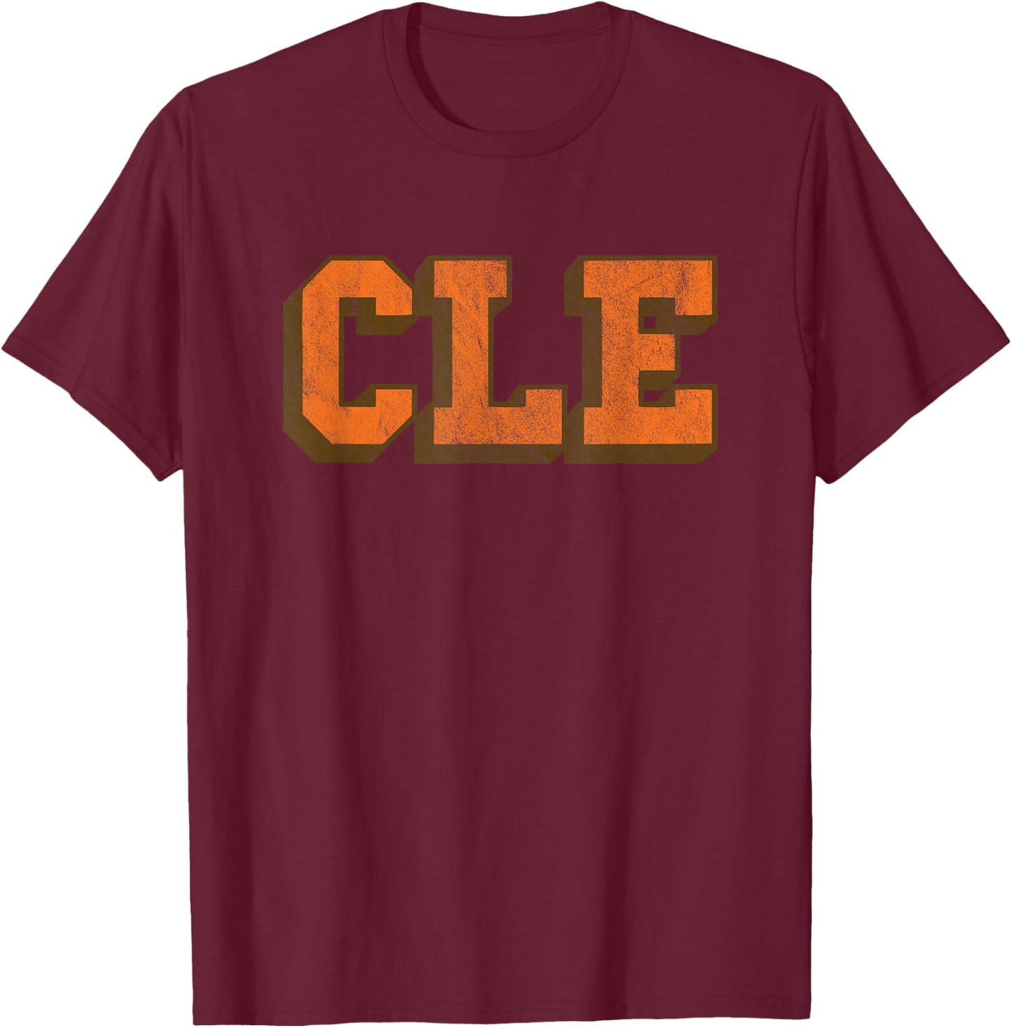 Cleveland CLE T-Shirt - T-Shirt | Maroon