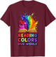 Reading Colors Our World Summer Reading 2026 T-Shirt - T-Shirt | Maroon