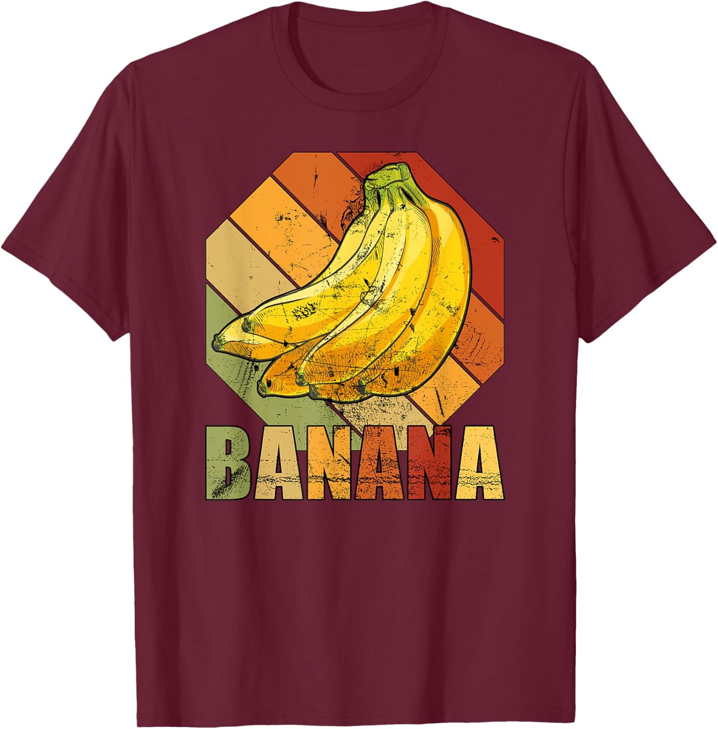 Retro banana banana T-Shirt - T-Shirt | Maroon