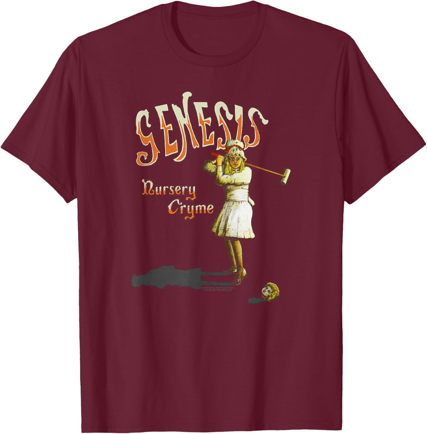 Genesis Nursury Cryme T-Shirt - T-Shirt | Maroon