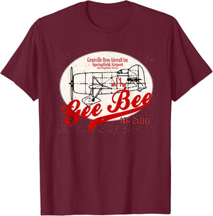 Gee Bee Model R Super Sportster T-Shirt - T-Shirt | Maroon
