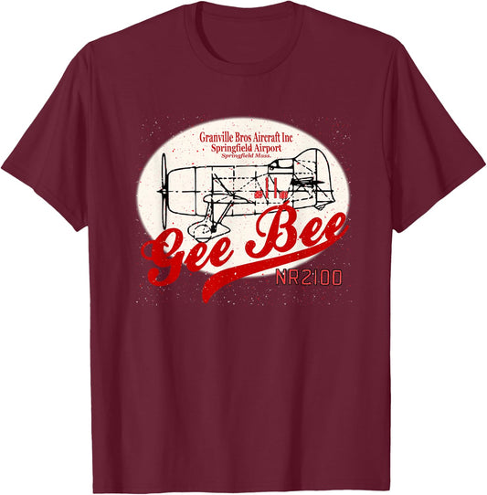 Gee Bee Model R Super Sportster T-Shirt - T-Shirt | Maroon