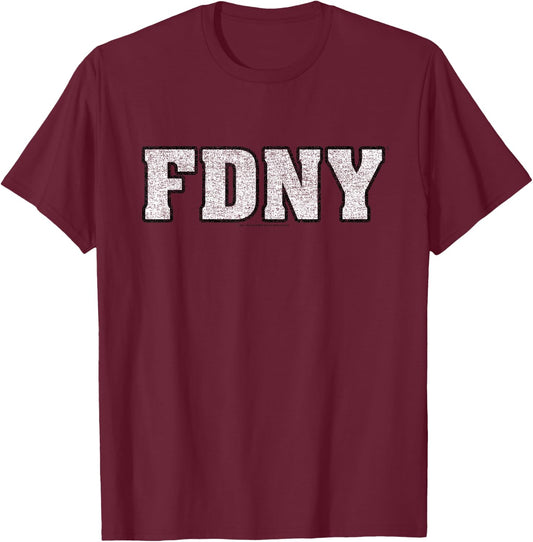 New York City FDNY Logo T-Shirt - T-Shirt | Maroon