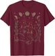 Dark Academia Moon Witchy Goblincore Aesthetic Frog T-Shirt - T-Shirt | Maroon