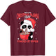 This Is My Christmas Pajama, Powered By Ramen Santa Panda T-Shirt - T-Shirt | Maroon