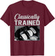 Classically Trained Racing Three Pedals Manual Transmission T-Shirt - T-Shirt | Maroon