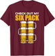 Check out my six pack Beer T-Shirt - T-Shirt | Maroon