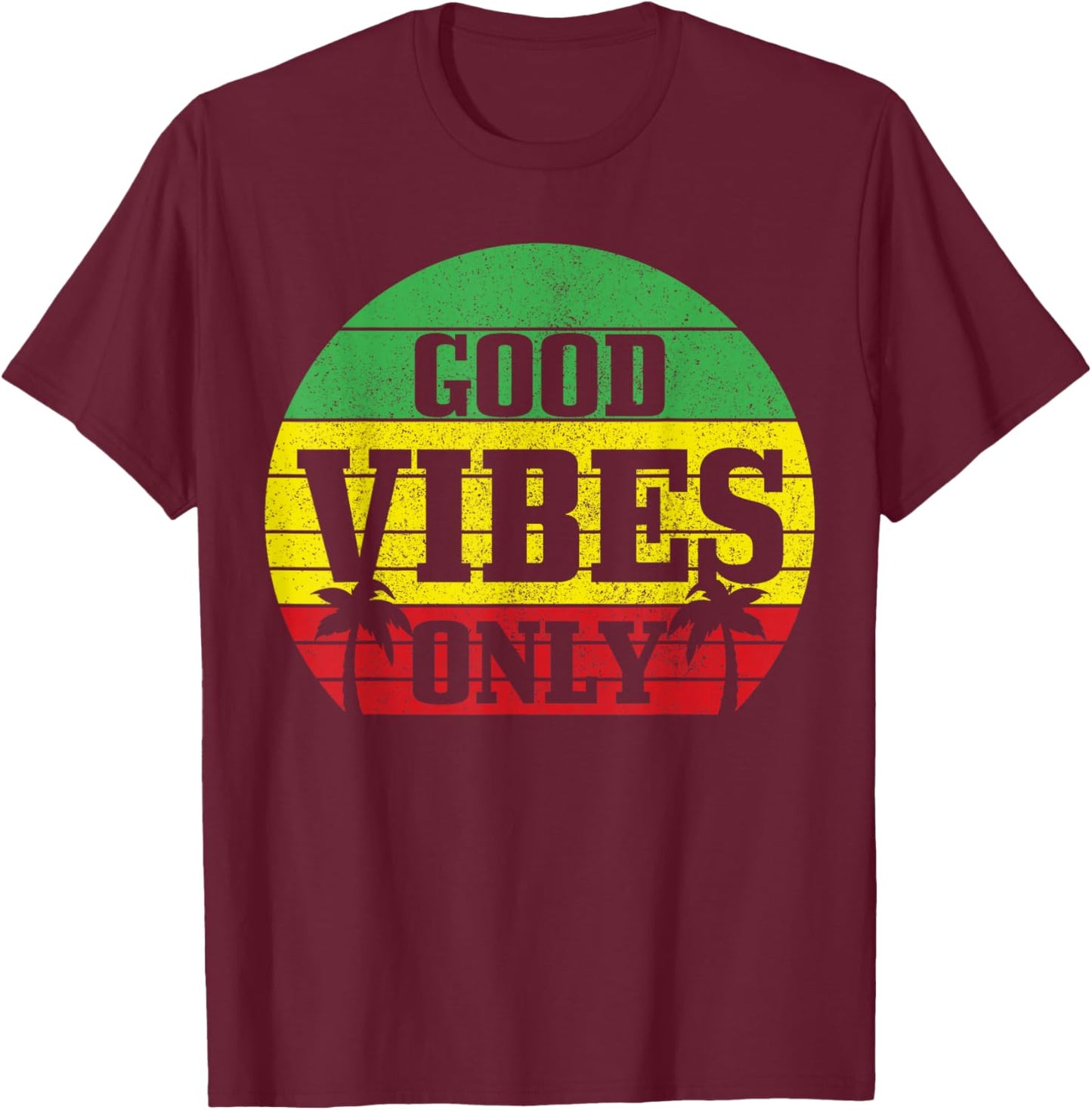 Reggae Music Rastafari Jamaica Rasta Gift T-Shirt - T-Shirt | Maroon